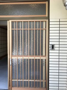 アルミサッシを木製建具へ