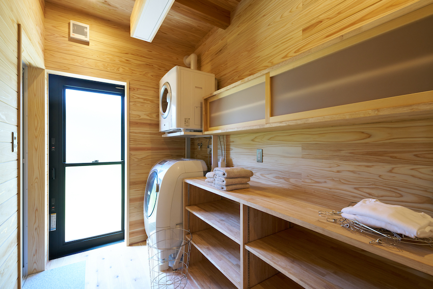 室内干しができるランドリールーム間取り｜京丹後の注文住宅事例