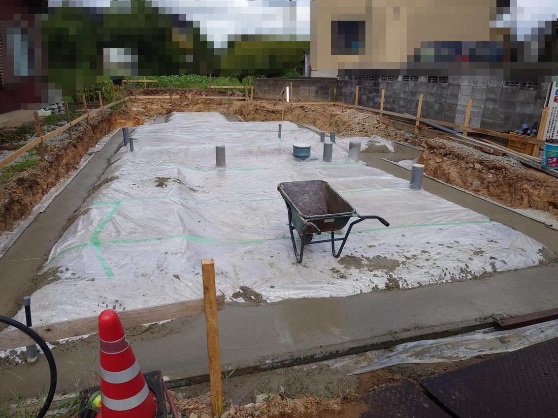 【新築】《8月中旬》兵庫県豊岡市|基礎工事進んでます!