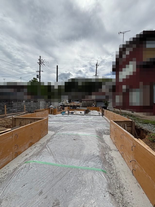 【新築】《8月中旬》兵庫県豊岡市｜基礎工事進んでます！