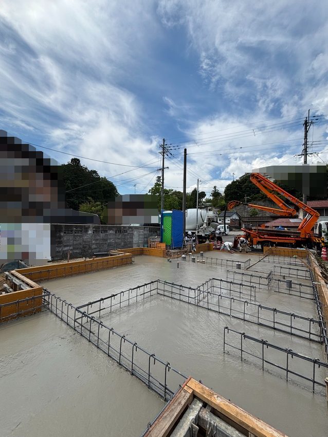 【新築】《8月下旬》兵庫県豊岡市｜コンクリート打設が完了しました！