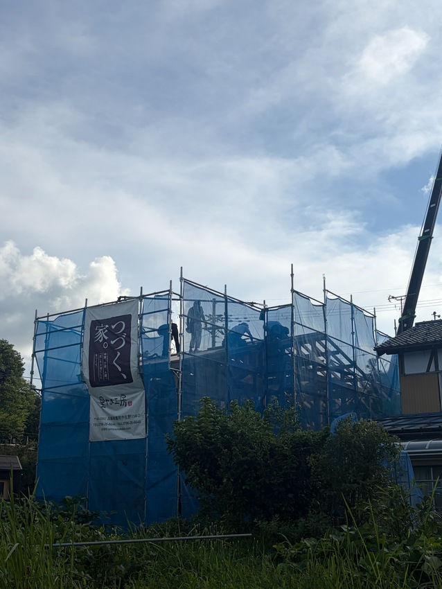 【新築】《9月上旬》兵庫県豊岡市｜建前を迎え、無事に上棟できました！