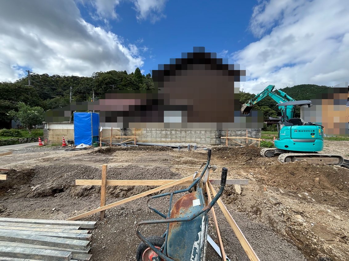 【新築】《9月上旬〜中旬》兵庫県豊岡市|丁張り〜いよいよ基礎工事始まりました!
