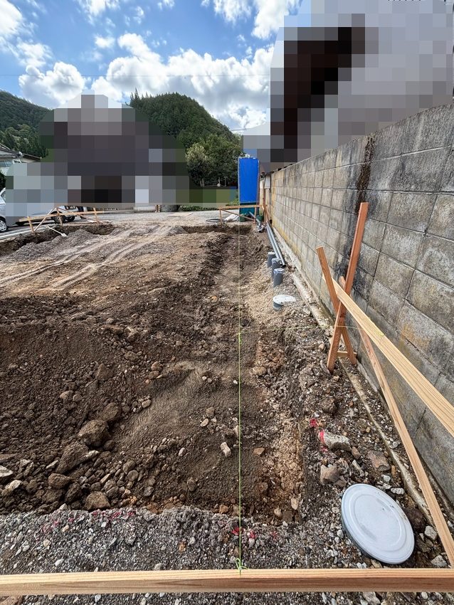 【新築】《9月上旬〜中旬》兵庫県豊岡市｜丁張り〜いよいよ基礎工事始まりました！