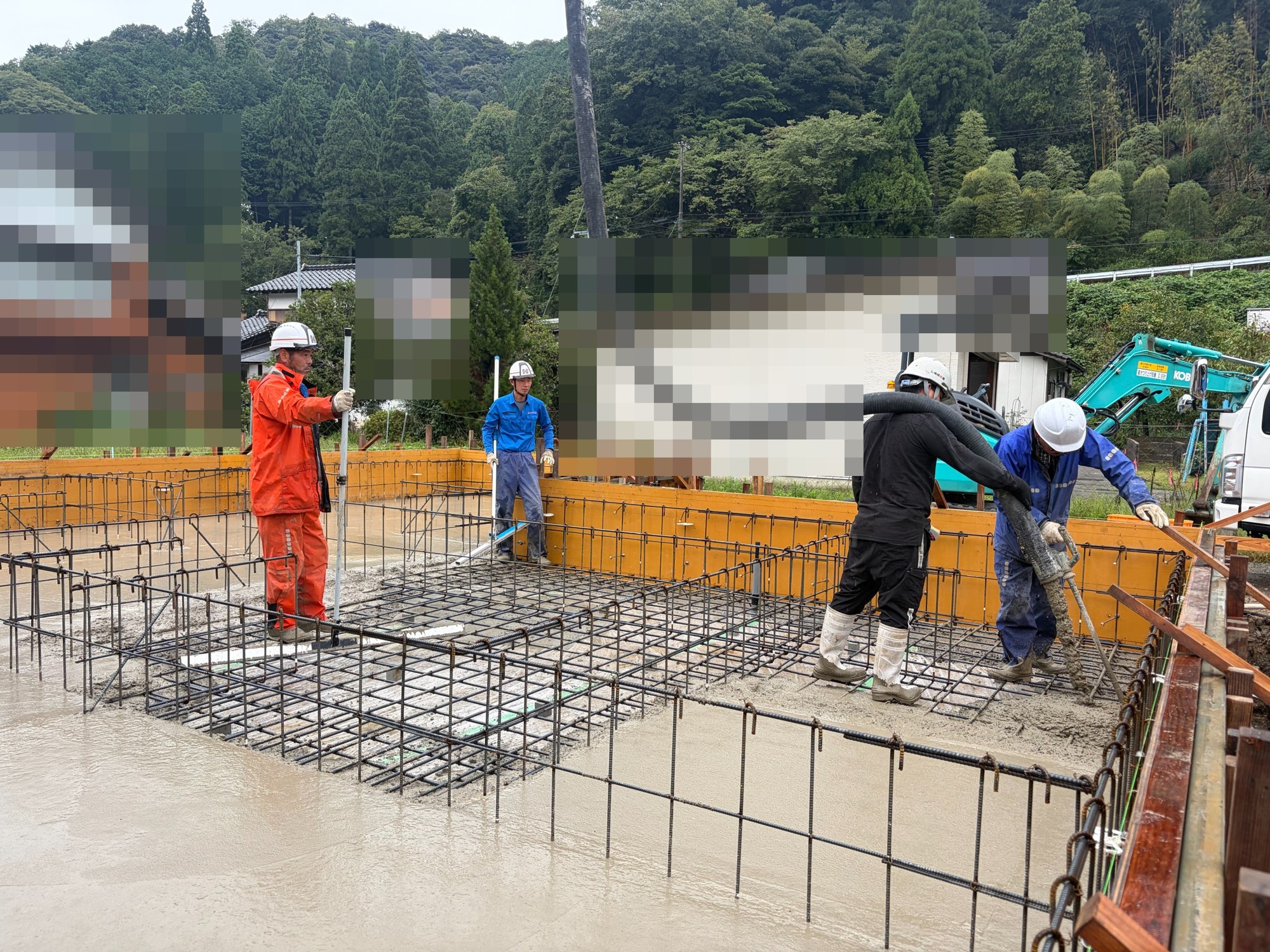 【新築】《9月下旬〜10月上旬》兵庫県豊岡市｜コンクリート打設、基礎の立ち上がりへ！